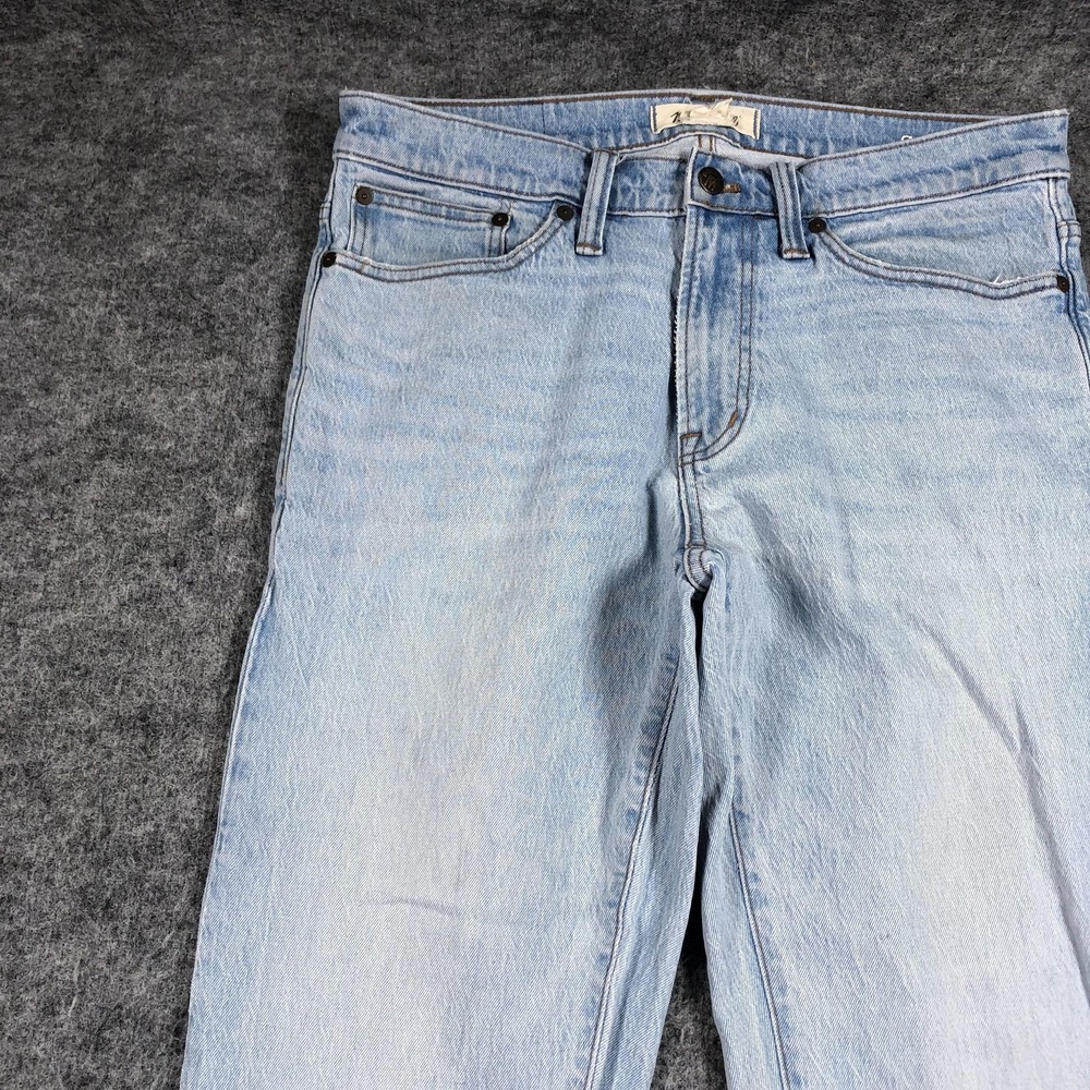 Madewell Jeans Mens 31x34 Blue Light Wash Slim Tapered Denim Pants Stretch - Picture 5 of 16
